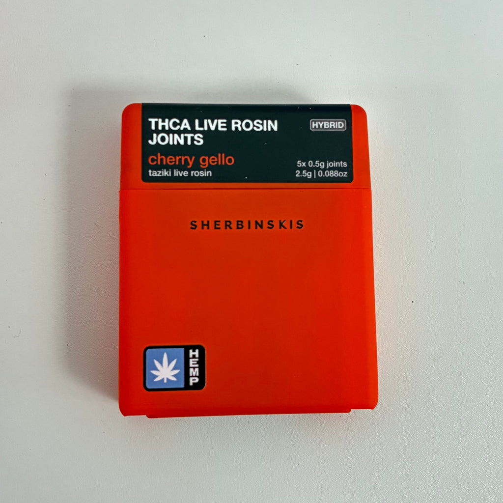 THCA Live Rosin Joints - Cherry Gello - Tasiki Live Rosin 5X 0.5G JOINTS - indica